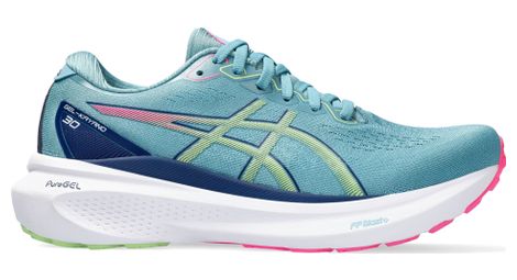 Asics gel kayano 30 running shoes blue green pink women's 37.1/2
