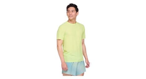 Maillot manches courtes hoka airolite run vert homme