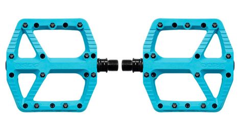 Paire de pedales plates sdg comp bleu turquoise