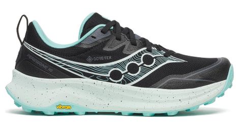 Zapatillas de trail Saucony Peregrine 16 GTX, mujer Negro/Azul