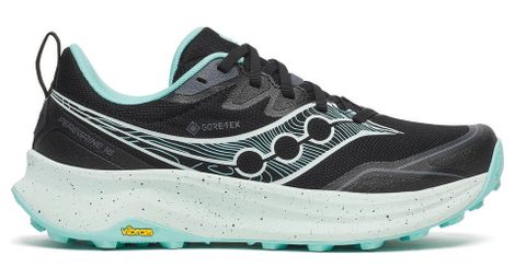 saucony peregrine 16 gtx women s trail shoes black blue