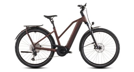 Cube Kathmandu Hybrid Pro 800 Trapeze Bicicletta elettrica da trekking Shimano Deore/Deore XT 12S 800 Wh 700 mm Sun Glow Rosso Arancione 2026