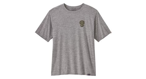 Camiseta patagonia cap cool daily graphic - lands hombre gris