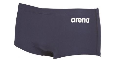 Arena solid squared short navy white boxer natation homme