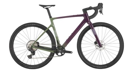 Bicicletta Gravel Scott Addict Gravel 40 Shimano GRX 12V 700 mm Viola/Verde 2025