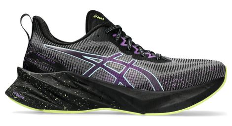 Asics novablast 3 le running shoes black violet women 40.1/2