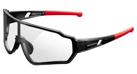 Lunettes de cyclisme photochromiques polarisées, anti-vent - noir