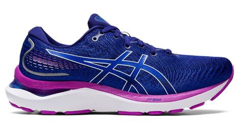 Chaussures running asics gel cumulus 24 bleu violet femme