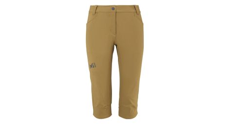 Pantaloni millet trekker stretch 3/4 marrone donna