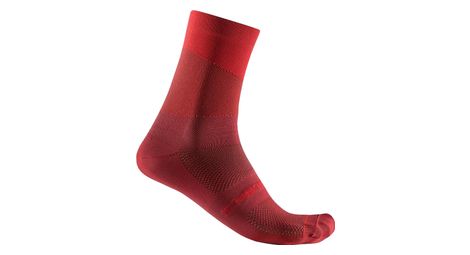 Chaussettes unisexe castelli orizzonte 15 rouge