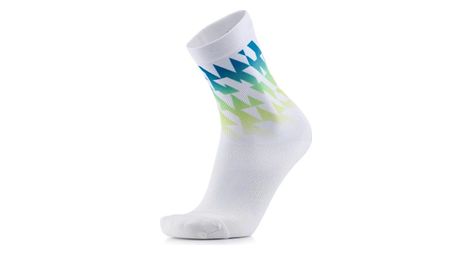 Calzini Sidas Run Colors Geo Bianco/Verde/Blu