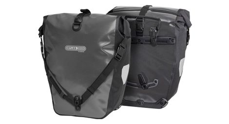 Ortlieb back-roller classic quick-lock2.1 par de bolsas para bicicleta 40 l gris asfalto negro