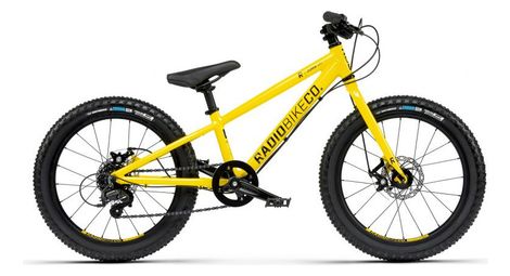 Radio bikes zuma kids mountain bike 20'' microshift 7v yellow 6 - 10 anni