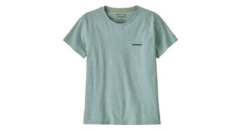 T-shirt patagonia p-6 logo responsibili-tee bleu femme