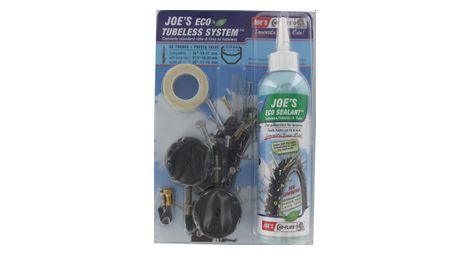 NO FLATS Joe's Kit de Transformation ECO 26-27.5-29'' Tubeless Presta 240ml 17-21mm