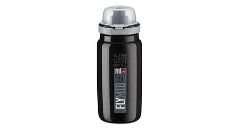 Elite fly mtb 550 ml fles zwart grijs logo