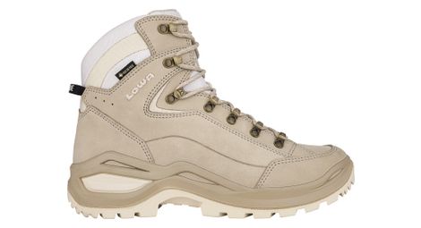 Chaussures de randonnée femme lowa renegade evo gore-tex mid beige