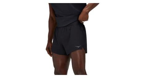 Short Splité Hoka Race Day Noir Homme