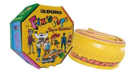 Pneu point duro fixie pops 700 foldable  jaune 700c   24