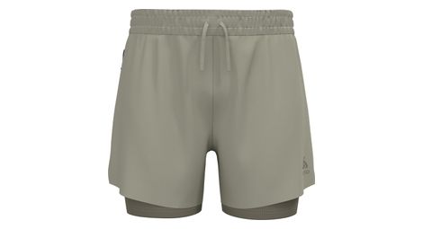 Pantalón corto 2 en 1 odlo zeroweight 5'' gris
