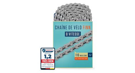 Alphatrail chaîne vélo 5-8v – 116 maillons, compatible shimano/sram