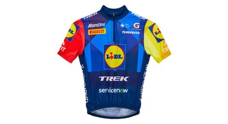 santini team lidl trek children s short sleeve jersey