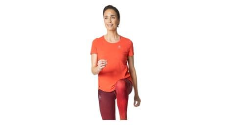 Maillot manches courtes odlo zeroweight chill tec femme rouge