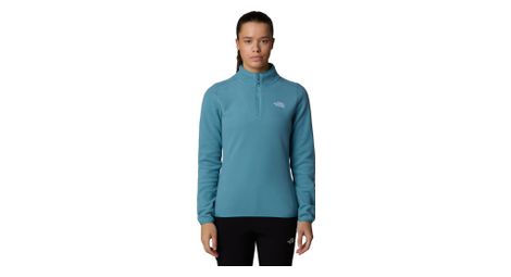 The north face 100 glacier 1/4 zip fleecejacke blau