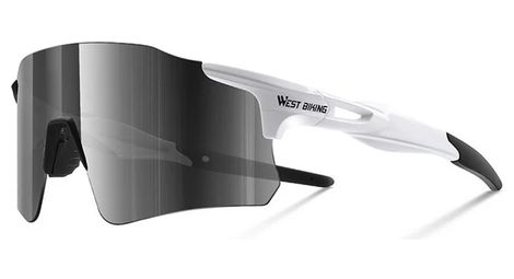 Lunettes de vélo polarisées légères en polycarbonate - blanc