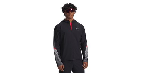 Veste à capuche under armour velociti storm noir homme