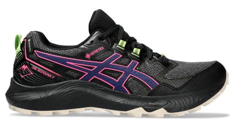 Asics gel sonoma 7 gtx trailrunning-schuhe schwarz blau rosa damen 38