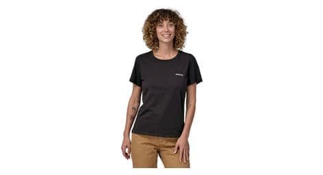 T shirt femme patagonia p 6 mission organic noir