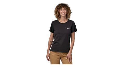 T-shirt femme patagonia p-6 mission organic noir