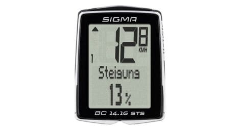 Produit recondiionné - compteur sigma bc 14.16 sts noir