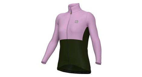 Maglia a maniche lunghe ale dual gravel khaki / pink donna