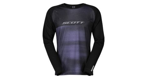 Scott tuned herren langarmshirtschwarz/violett