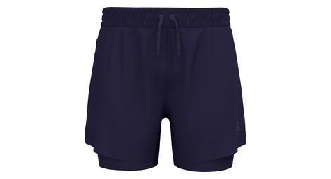 odlo zeroweight 2 in 1 short 5 dark blue