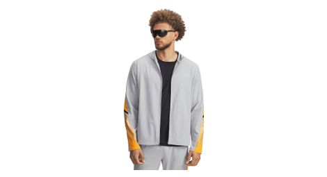 Veste à capuche under armour velociti storm gris/orange homme