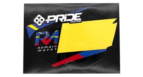 Plaque pride racing mayet replica mini jaune