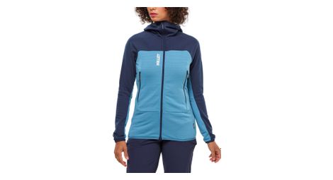 Polaire Millet Fusion Grid Hoodie Bleu Femme