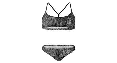 Maillot de bain femme 2 pièces otso snake noir