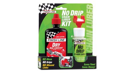 Lubrifiant Chaîne Finish Line Dry Lube 120ml + No Drip Chain Luber