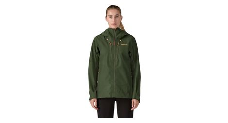 Patagonia triolet green women's waterproof jacket