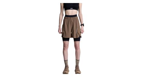 Pantaloncini X-Bionic Corefusion Run Perform beige da donna