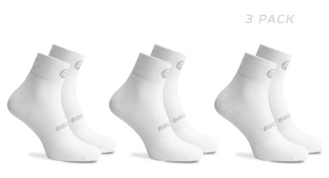 Chaussettes velo rogelli core 3-pack - homme - blanc