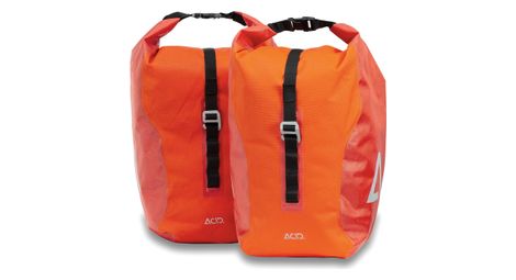 Acid city 20/2 rt smlink 40l (2x20l) fahrradtaschenpaar flame red orange