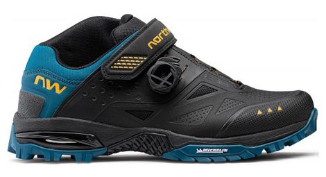 northwave enduro mid 2 mtb shoes black blue