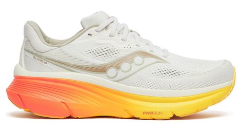 Chaussures Running Saucony Guide 19 Blanc/Jaune Homme