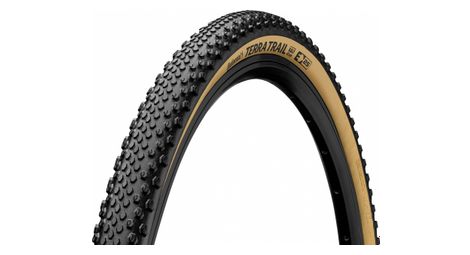 Continental terra trail 650b gravel tire tubeless ready plegable shieldwall system puregrip compound cream sidewall e-bike e25