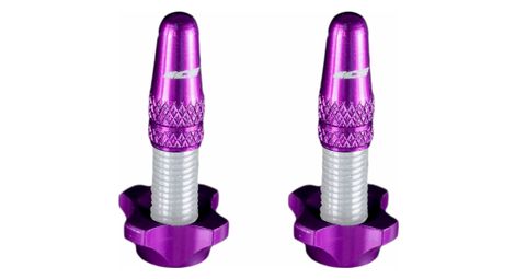 Bouchons De Valve Presta En Aluminium - Lot De 2, Couleur Violet, Protection Anti-poussière